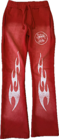 FLAME SWEAT PANTS RED