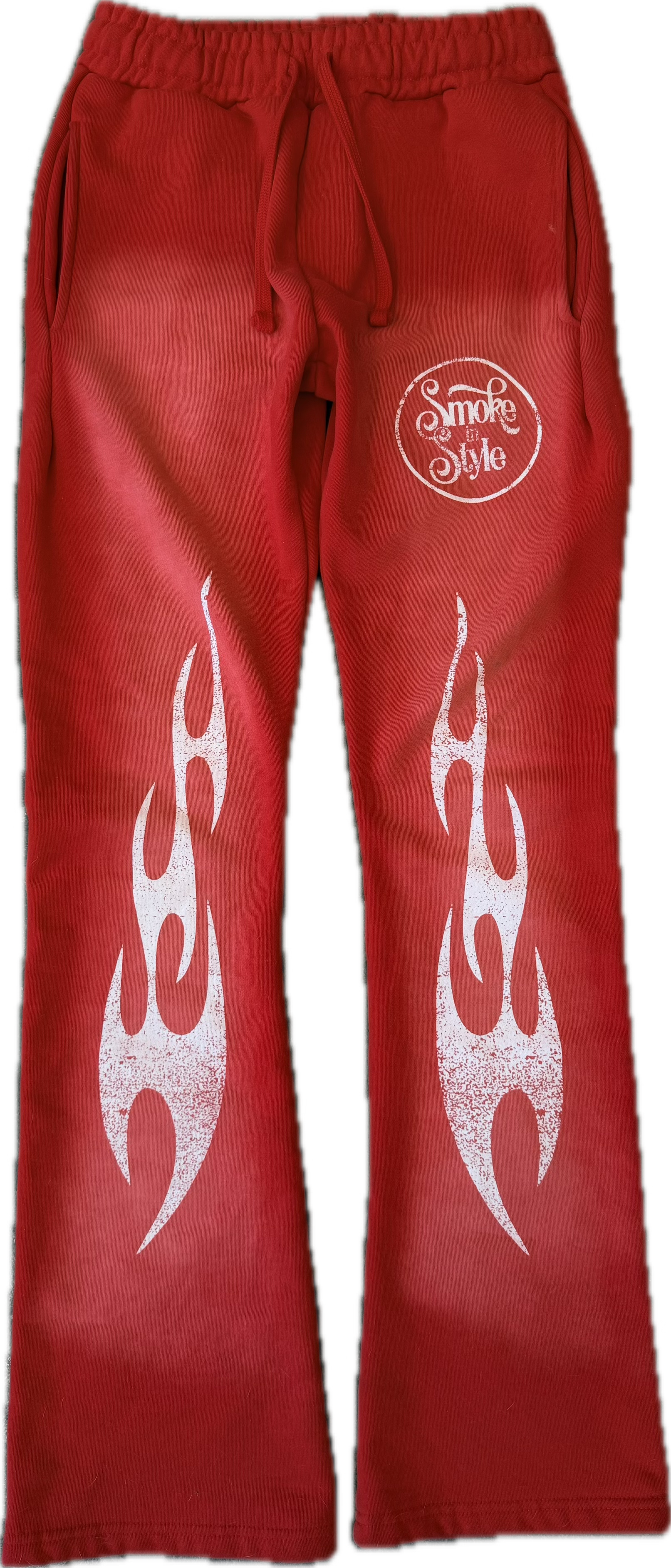 FLAME SWEAT PANTS RED