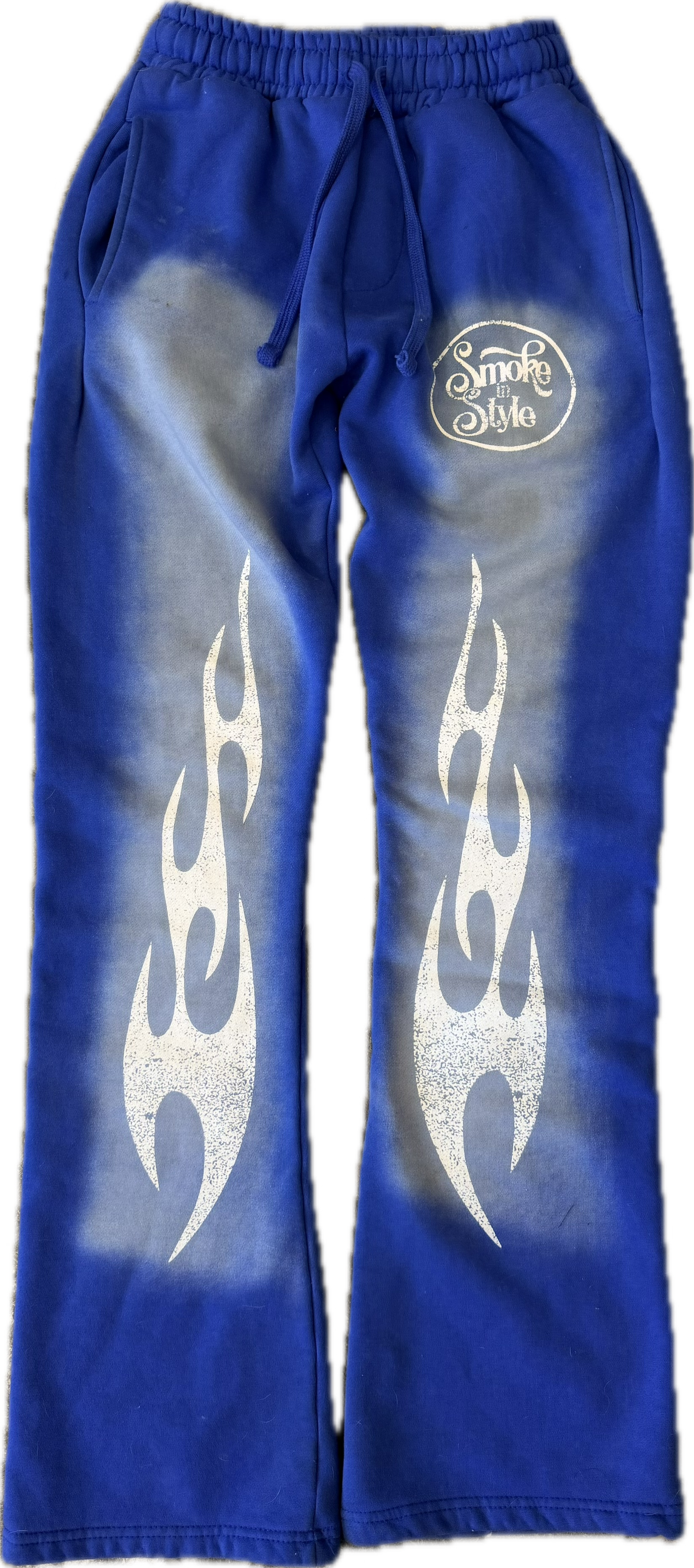 FLAME SWEAT PANTS BLUE
