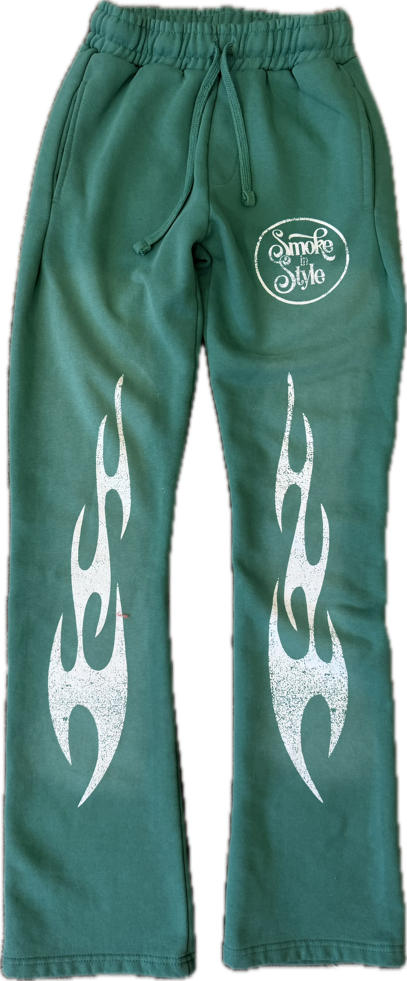 FLAME SWEAT PANTS GREEN